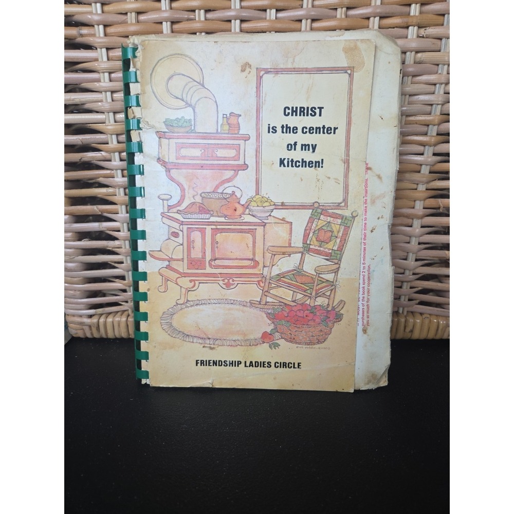 Ladies Friendship Circle Cookbook Concord, NC 1983 Vintage Local Recipe Book